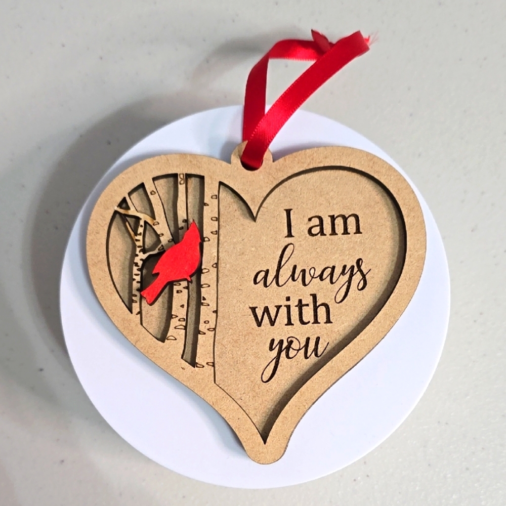 Custom Wooden Memorial Ornament